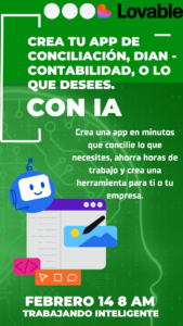 CREA TU APP DE CONCILIACIÓN, DIAN – CONTABILIDAD, O LO QUE DESEES.