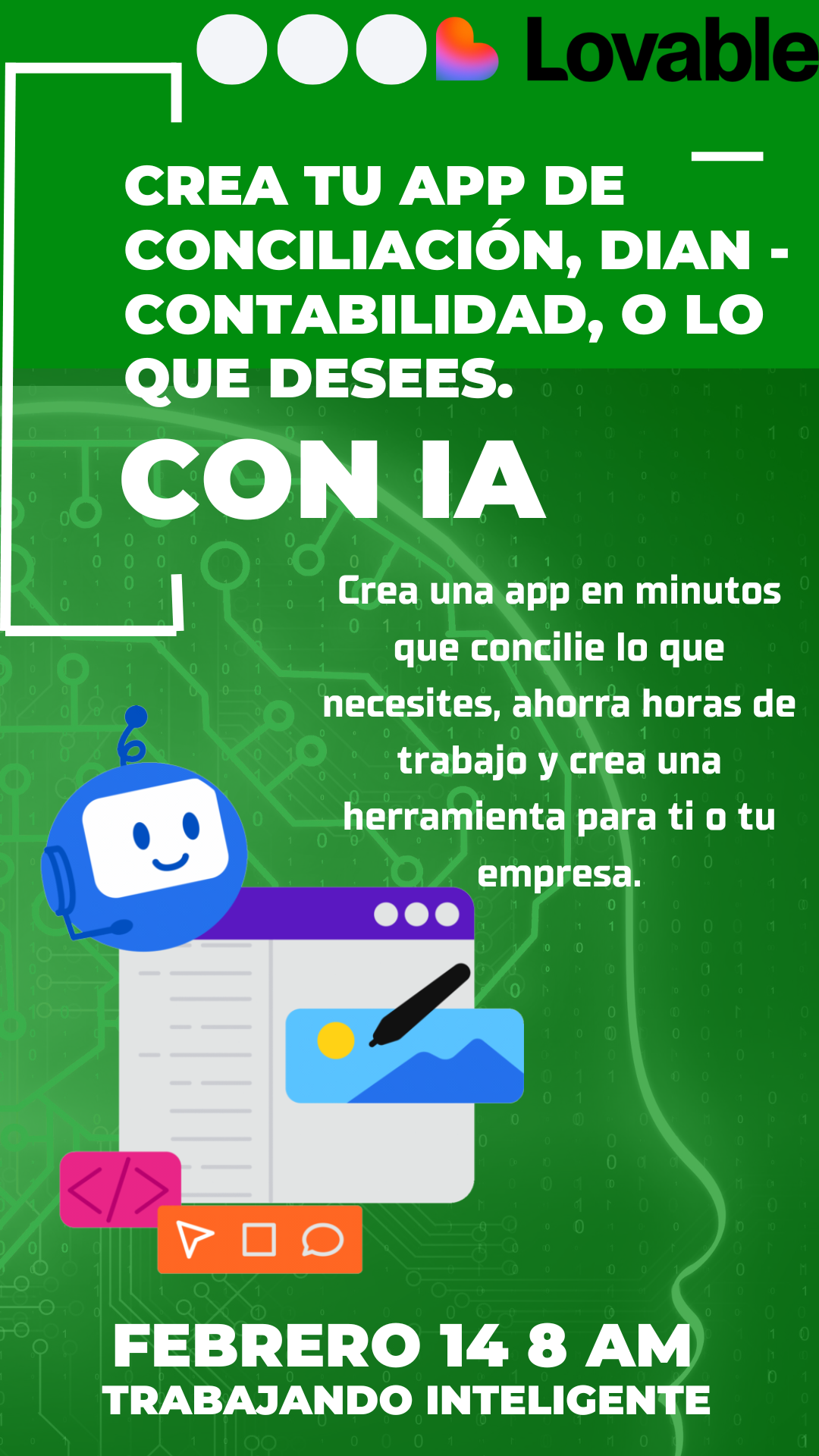 CREA TU APP DE CONCILIACIÓN, DIAN – CONTABILIDAD, O LO QUE DESEES.